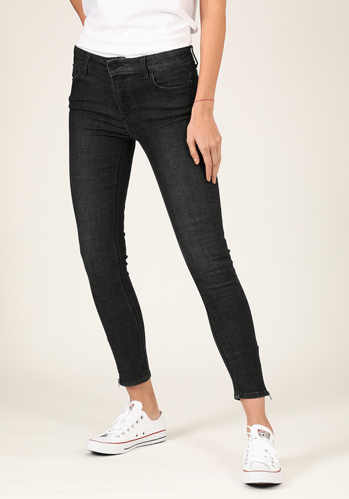Jeans Mujer Scarlett Skinny Fit Black Stone Washed