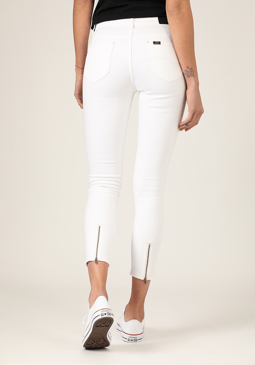 Jeans Mujer Tiro Alto Scarlett High Skinny Fit White