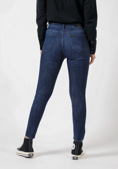 Jeans Mujer Tiro Alto Ivy Skinny Fit Blue Wash