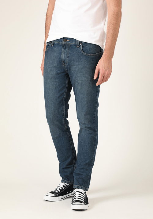 Jeans Hombre Macky Slim Fit Mid Blue Washed