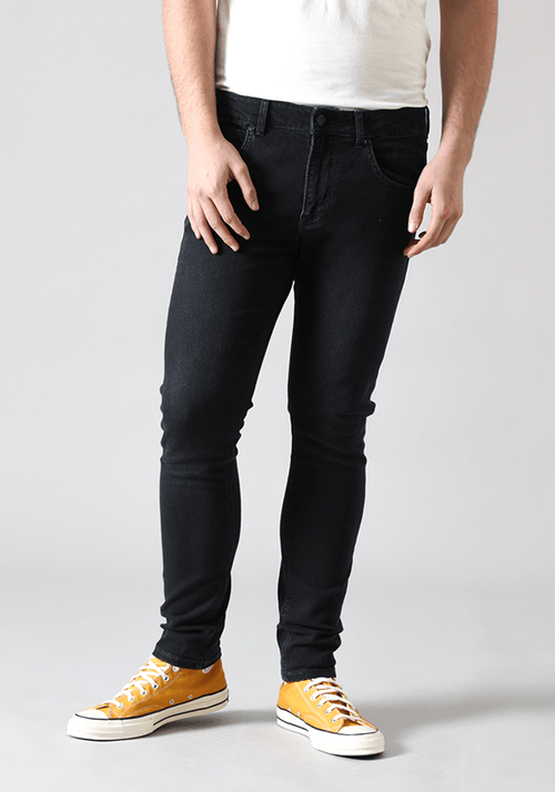 Jeans Hombre Malone Skinny Fit Blue Worn