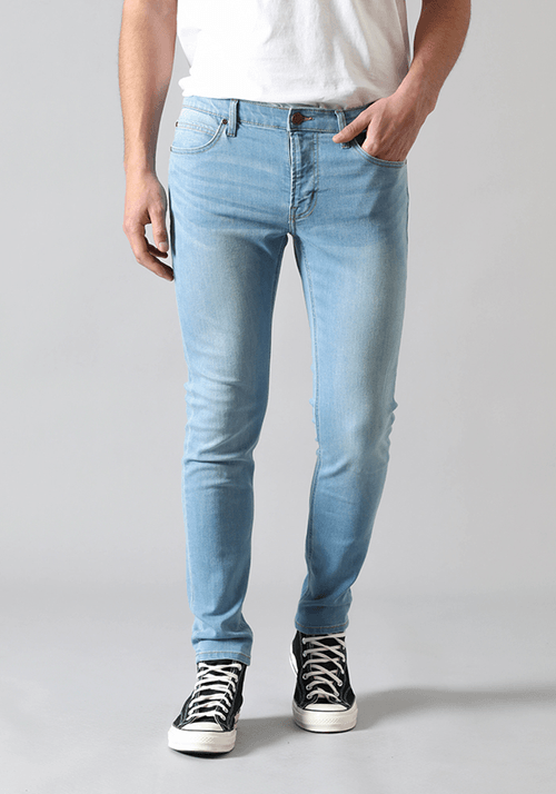Jeans Hombre Malone Skinny Fit Light Stone Worn
