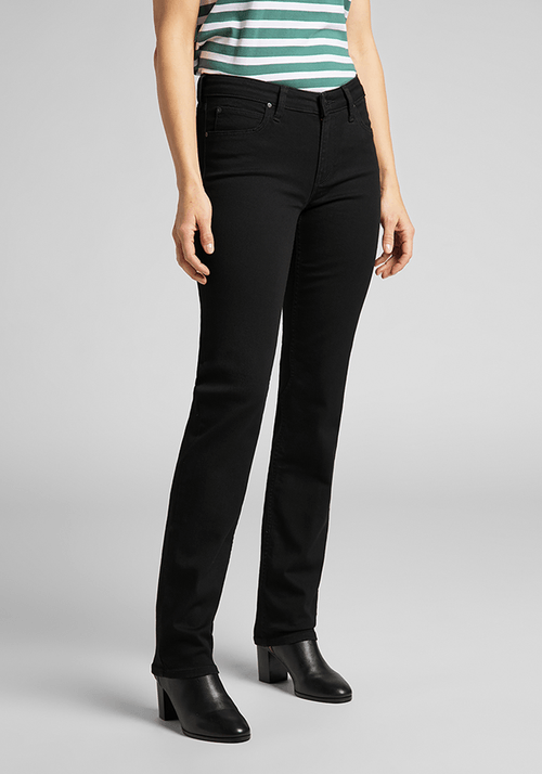 Jeans Mujer Marion Straight Fit Black Rinse