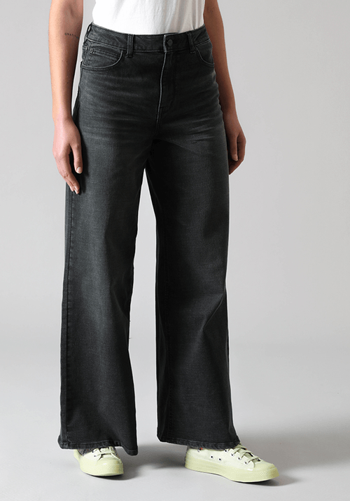 Jeans Mujer Tiro Alto Drew Relaxed Fit Black Duns