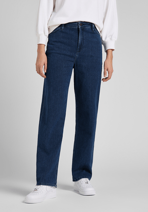 Jeans Mujer Tiro Alto Wide Leg Relaxed Fit Dark Tanja