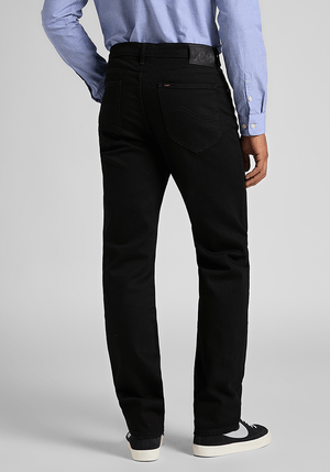 Jeans Hombre West Relaxed Straight Fit Clean Black