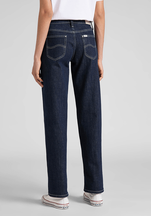 Jeans Mujer Jane Cuffed Regular Straight Fit Retro Rinse
