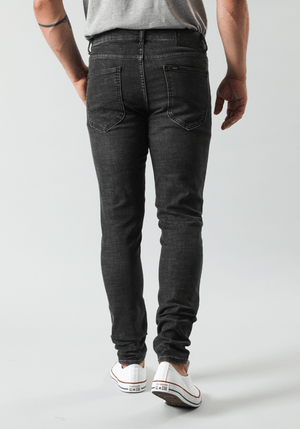 Jeans Hombre Malone Skinny Fit Black Cross