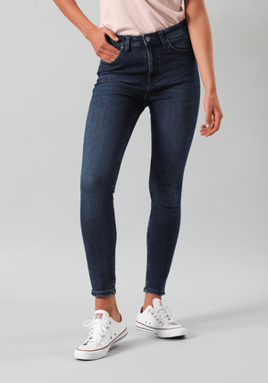 Jeans Mujer Tiro Alto Ivy Skinny Fit Dark Usk