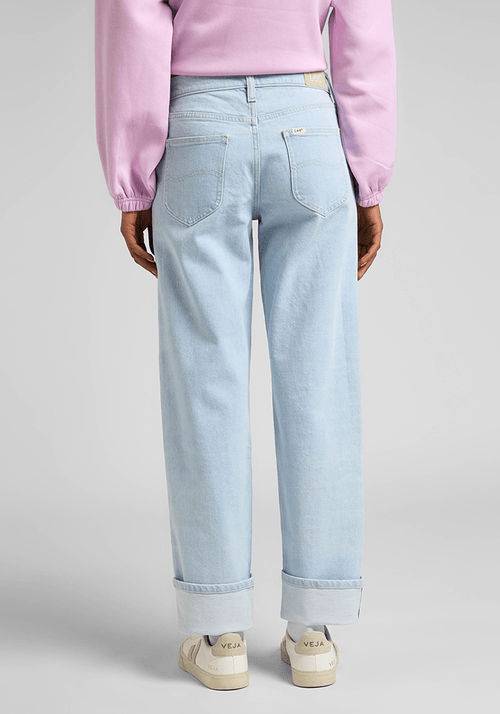 Jeans Mujer Jane Cuffed Regular Straight Fit Retro Light