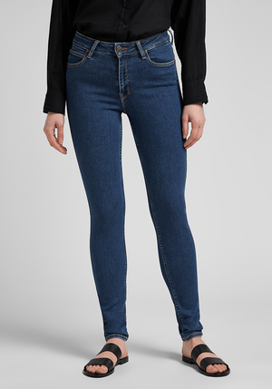 Jeans Mujer Tiro Alto Foreverfit Skinny High Fit Clean Riley