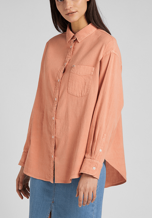 Camisa Mujer 1 Pocket Rust