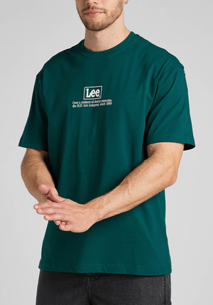 Polera Hombre Logo Loose Tee Esmeralda