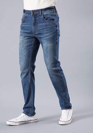 Jeans Hombre Rider Button Fly Slim Fit Worn from Raw
