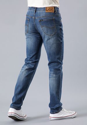 Jeans Hombre Rider Button Fly Slim Fit Worn from Raw