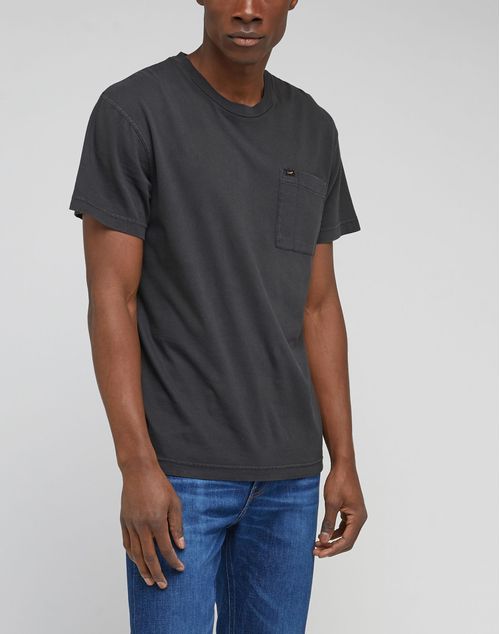 Polera Hombre Relaxed Pocket tee Washed Black