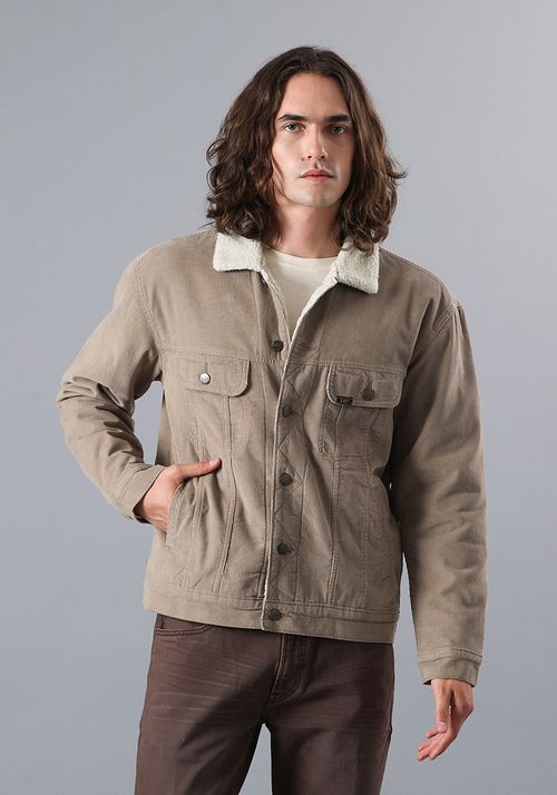 Chaqueta Hombre Relaxed Corduroy Jacket Beige