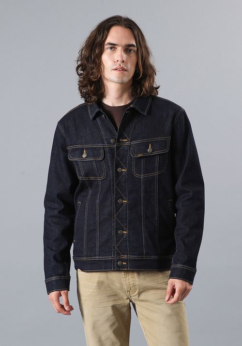 Chaqueta Hombre Rider Denim Jacket Raw