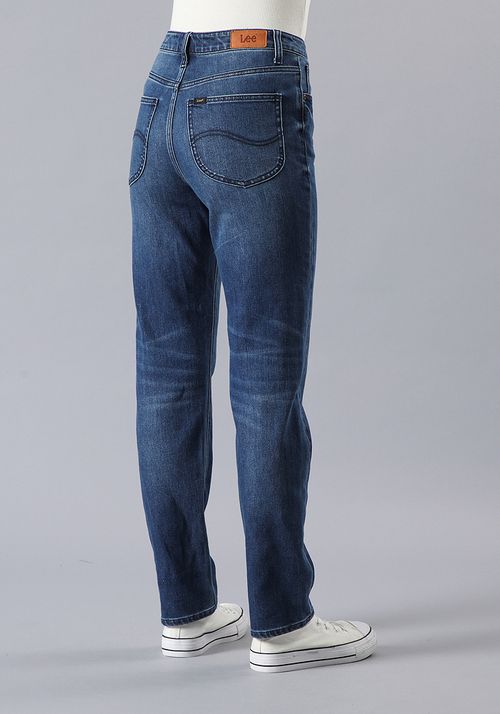Jeans Mujer Tiro Alto Carol Regular Straight Fit Mid Blue