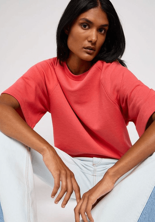 Polerón Cropped Raglan Sweatshirt Poppy