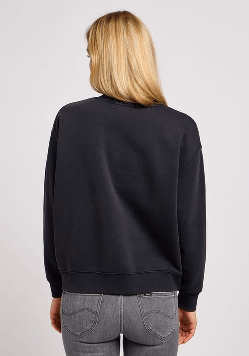 Polerón Plain Crew Sweatshirt Unionall Black