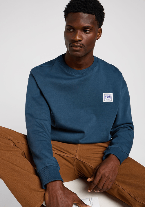 Polerón Workwear Crew SWS Drama Blue