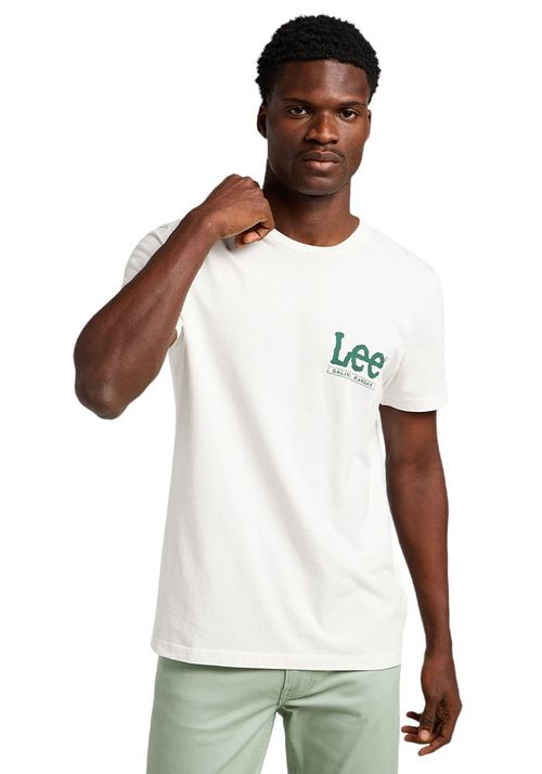 Polera Logo Regular Tee Ecru