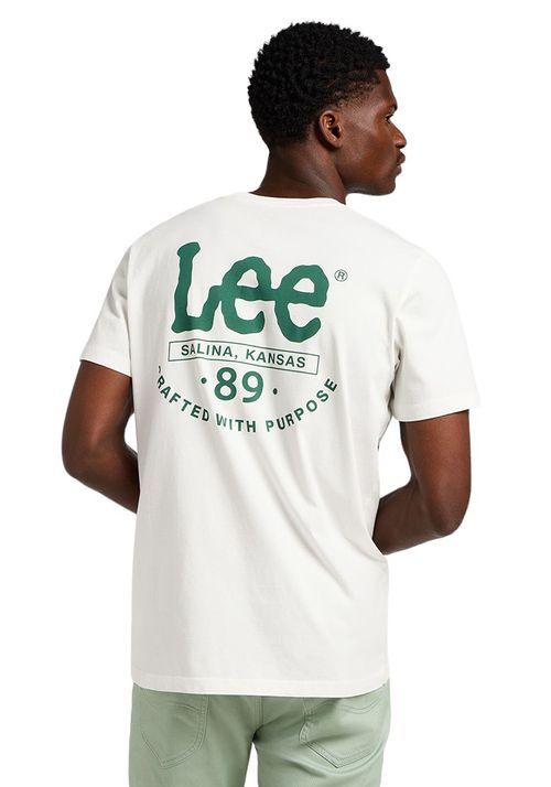 Polera Logo Regular Tee Ecru