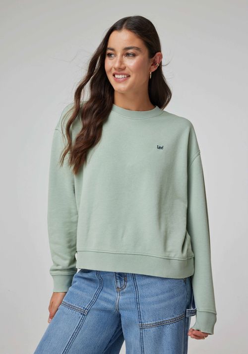 Polerón Plain Crew Sweatshirt Intuition Grey