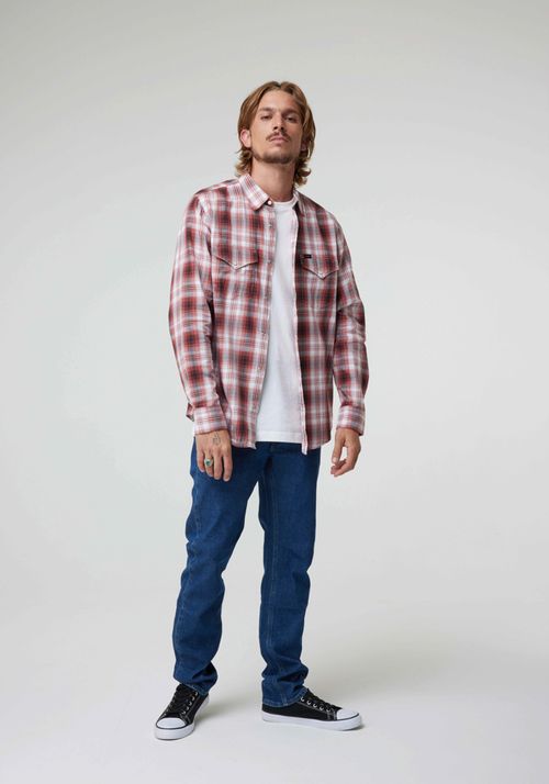 Camisa Western Shirt Garnet Western Check