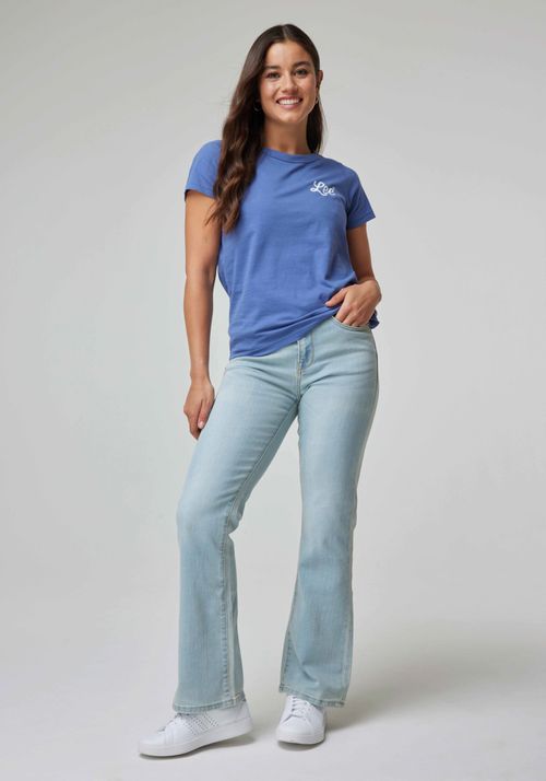 Polera Graphic Beach Tee Surf Blue