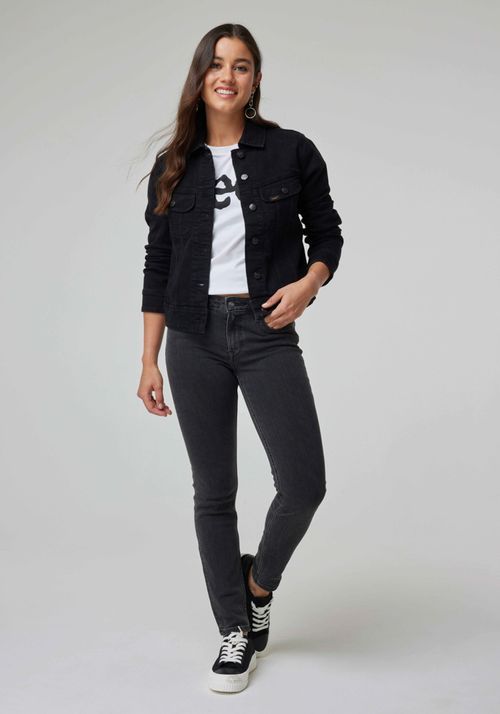 Chaqueta Mujer Rider Jacket Denim Black