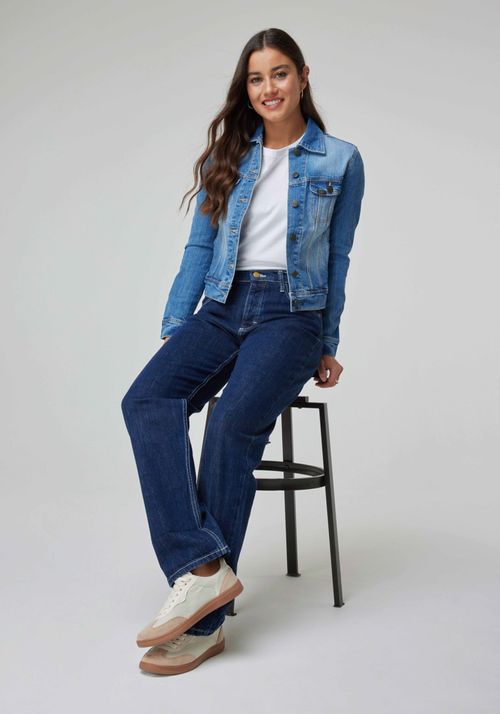 Chaqueta Mujer Slim Rider Mid Blue