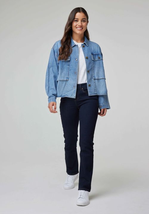 Jeans Mujer Marion Straight Fit Rinse