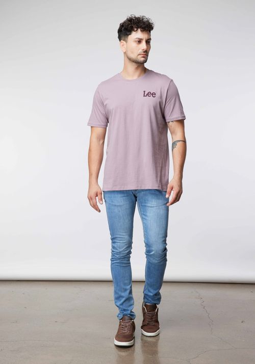 Polera Hombre Woolby Logo Purple Storm