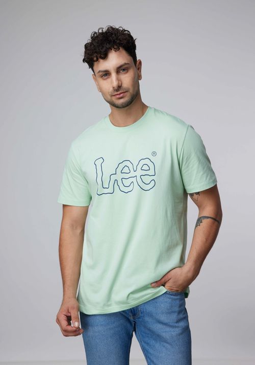 Polera Hombre Wobbly Logo Tee Granite Green