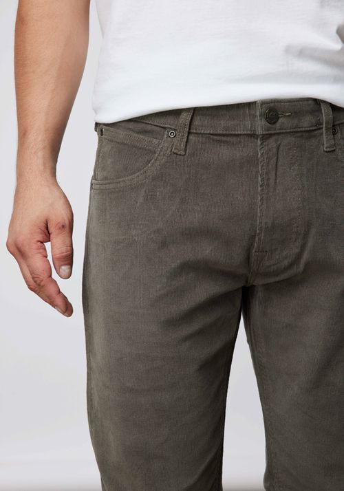 Pantalón Hombre Daren Regular Straight Fit Cotelé Dusty Olive