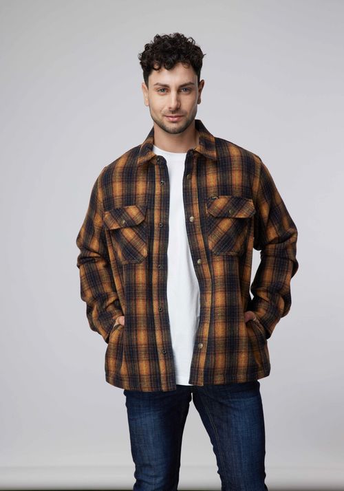 Chaqueta Hombre 101 Wool Overshirt Hy Sky Captain