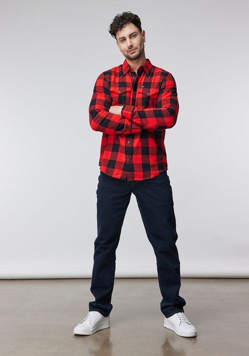 Camisa Hombre Lee Clean True Red