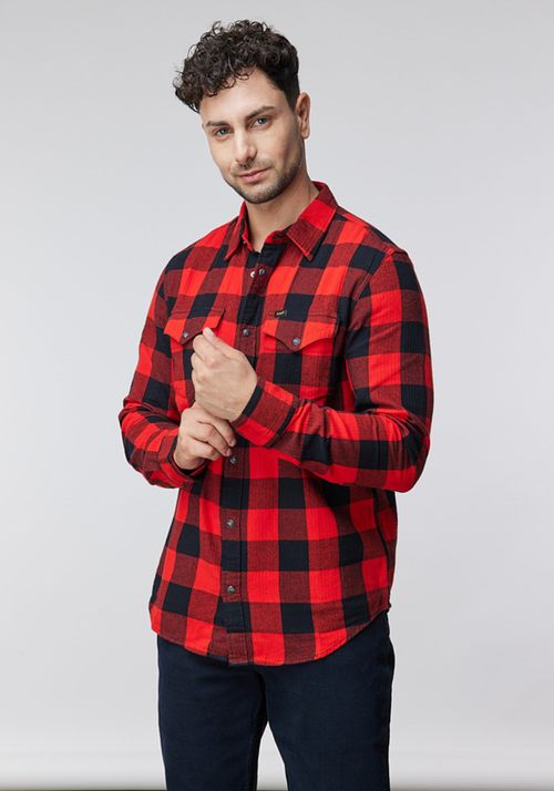 Camisa Hombre Lee Clean True Red