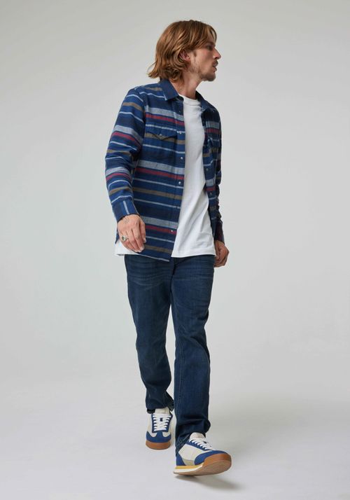 Camisa Hombre Lee Clean Mood indigo