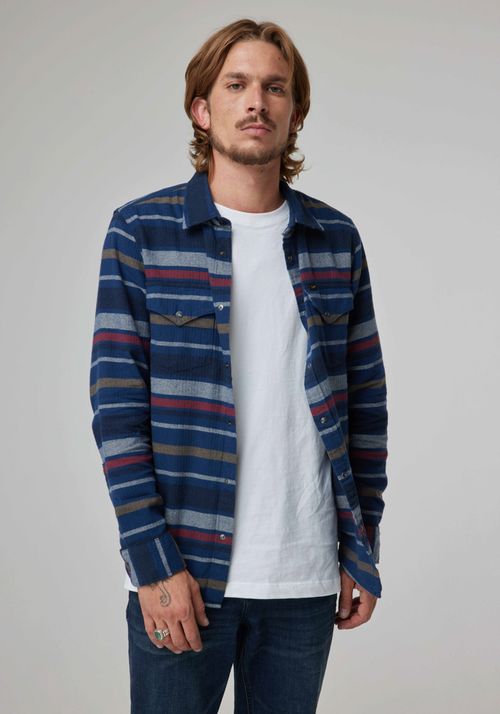 Camisa Hombre Lee Clean Mood indigo
