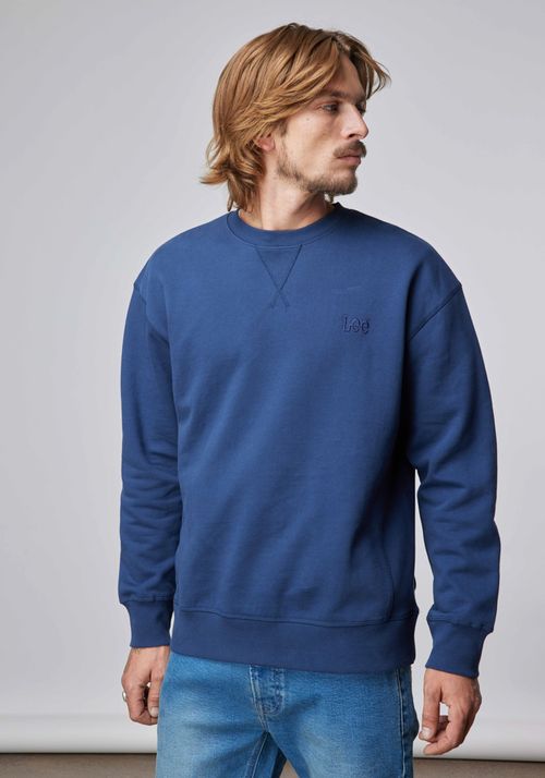 Poleron Lee Plain Crew Navy